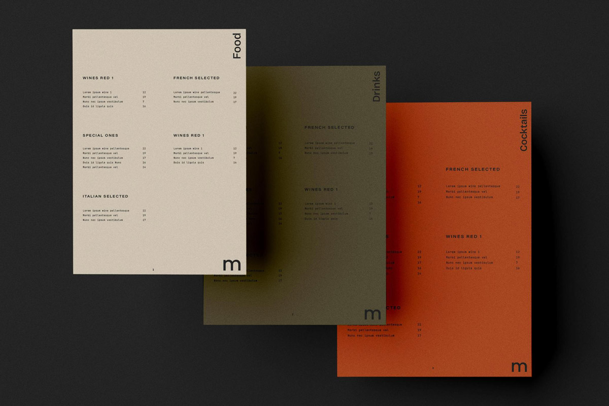 Menu Design